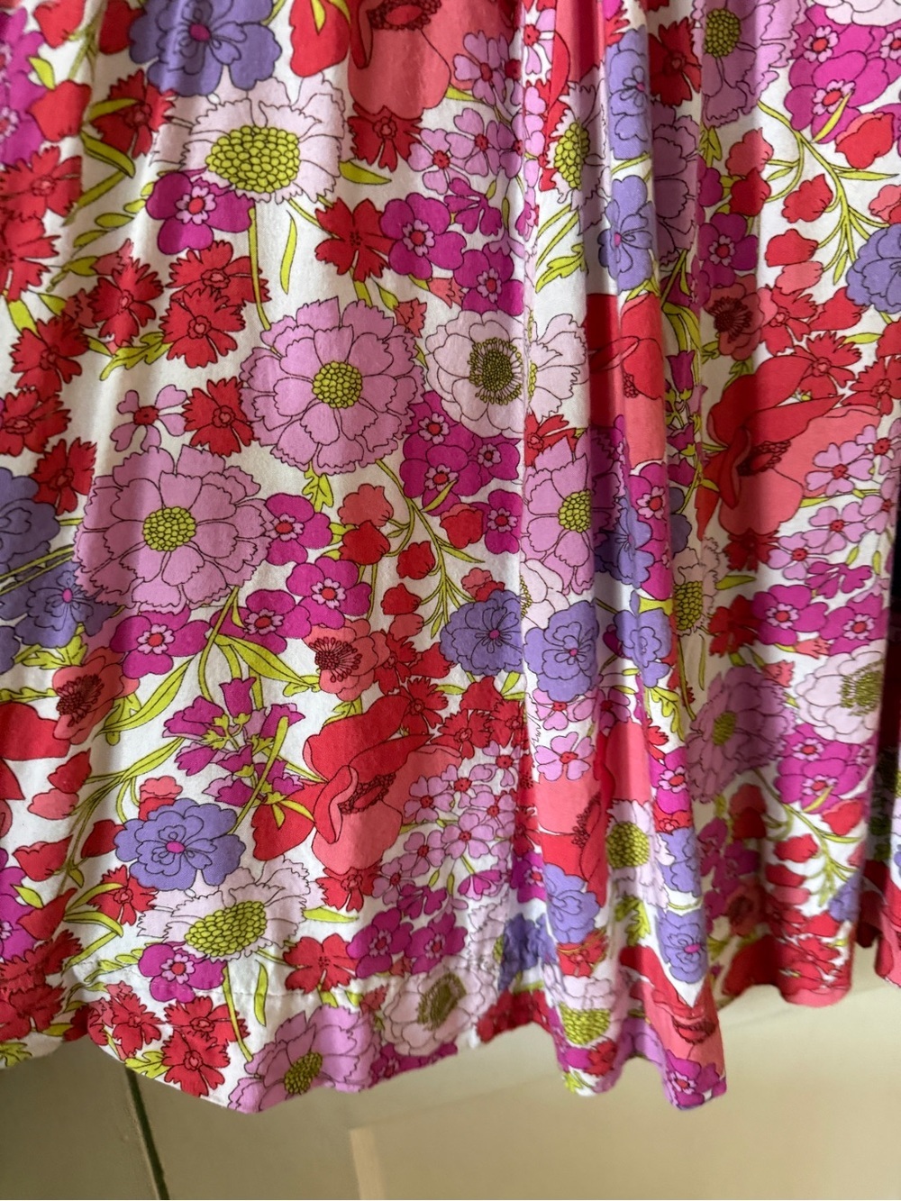 Japna Pink and Lavender Floral off shoulder Dress - Picture 9 of 9